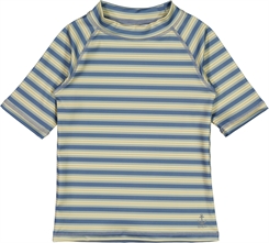 Wheat swim T-shirt Jackie SS - Bluefin stripe